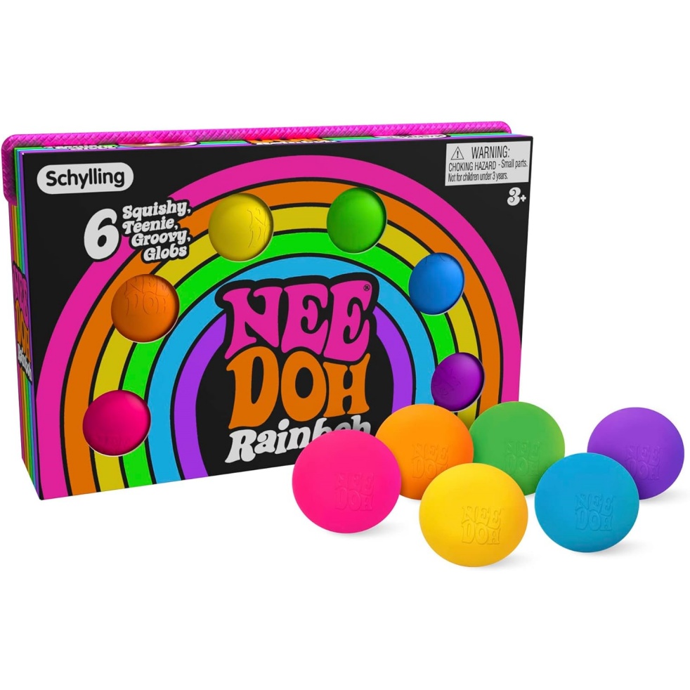 NeeDoh Rainboh Teenie – Mini Globs – 6 Pack - Image 2